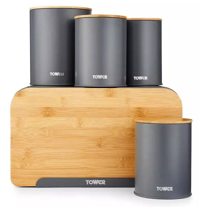 Tower Scandi Universal containers set Wood Tower