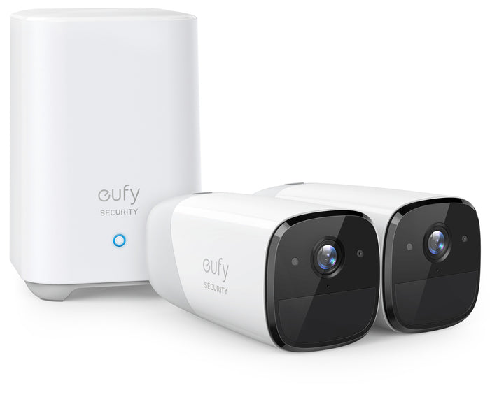 Eufy Security, eufyCam 2 Pro Wireless Home Security Camera System, 365-Day Battery Life, HomeKit Compatibility, 2K Resolution, IP67 Weatherproof, Night Vision, 2-Cam Kit, No Monthly Fee