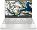 HP Chromebook 14a-nd0002na 35.6 cm (14) HD AMD 3000 3015Ce 4 GB DDR4-SDRAM 64 GB eMMC Wi-Fi 5 (802.11ac) ChromeOS Silver