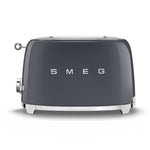 Smeg Two Slice Toaster Grey TSF01GREU Smeg