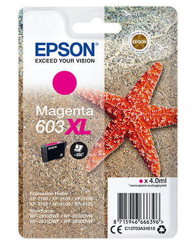 Epson C13T03A34010 ink cartridge 1 pc(s) Original High (XL) Yield Magenta Epson