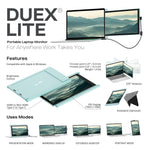 Mobile Pixels DUEX Lite computer monitor 31.8 cm (12.5) 1920 x 1080 pixels Full HD LCD Green Mobile Pixels