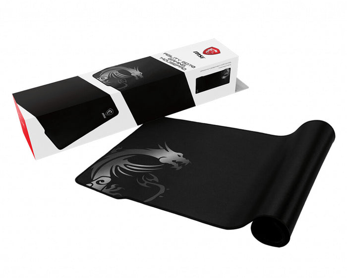 MSI AGILITY GD70 Pro Gaming Mousepad '900mm x 400mm, Pro Gamer Silk Surface, Iconic Dragon Design, Anti-slip and shock-absorbing rubber base, Reinforced stitched edges' MSI