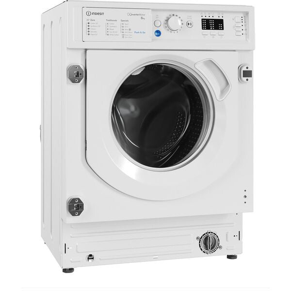 Indesit BI WMIL 81284 UK washing machine Front-load 8 kg 1200 RPM White