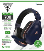 Turtle Beach Stealth 700 Gen 2 Max Headset Wireless Head-band Gaming Bluetooth Gold, Navy