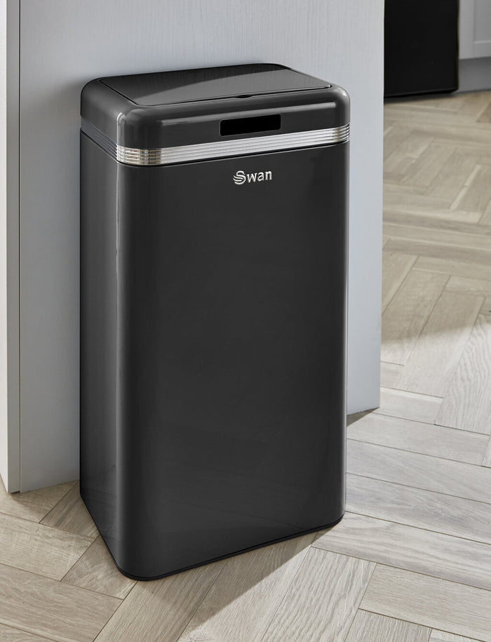 Swan Retro 45L Square Sensor Bin