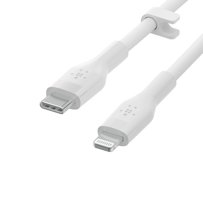 Belkin Cbl Silicone USB-C LTG 3M blc White BELKIN