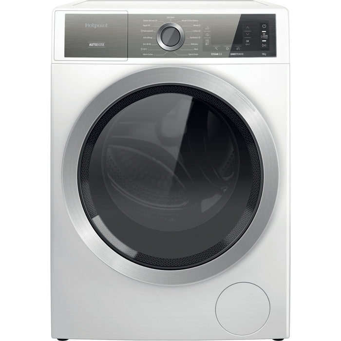 Hotpoint H8 W946WB UK washing machine Front-load 9 kg 1400 RPM White