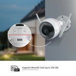 EZVIZ C3W 4MP Pro Smart Outdoor Camera with Colour Night Vision, AI Human Detection with Alarm & Strobe