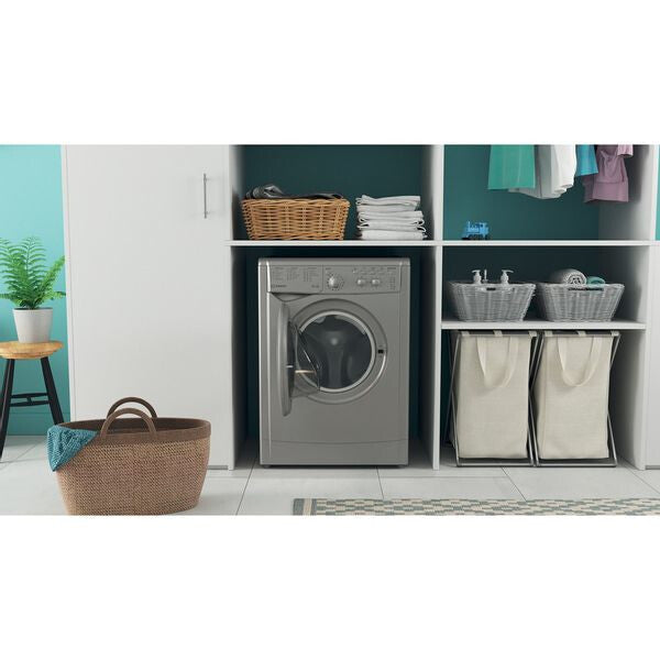 Indesit IWDC 65125 S UK N washer dryer Freestanding Front-load Silver F