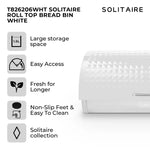 Tower Solitaire Bread Bin - White