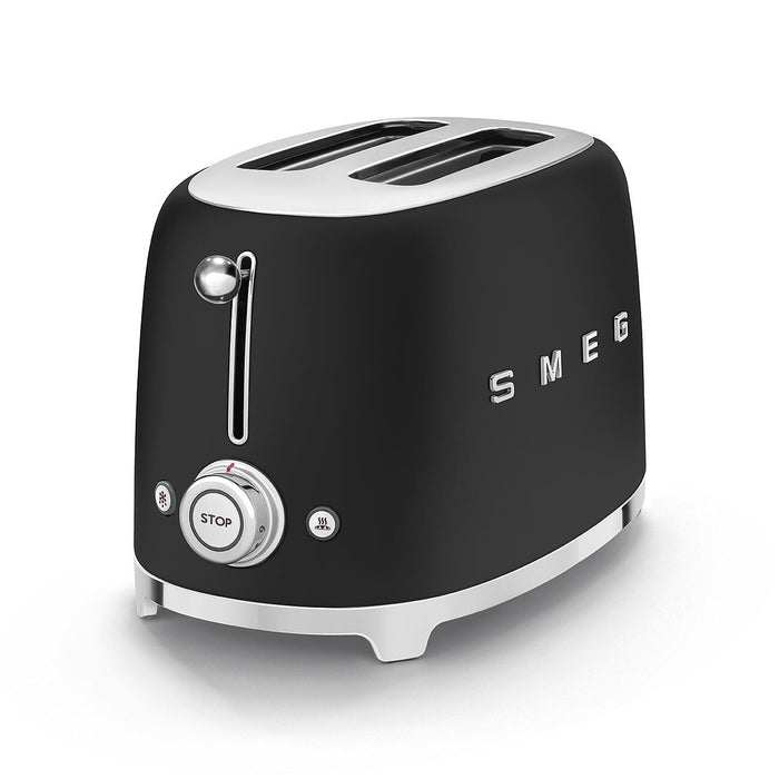 Smeg TSF01BLMUK toaster 6 2 slice(s) 950 W Black, Stainless steel Smeg