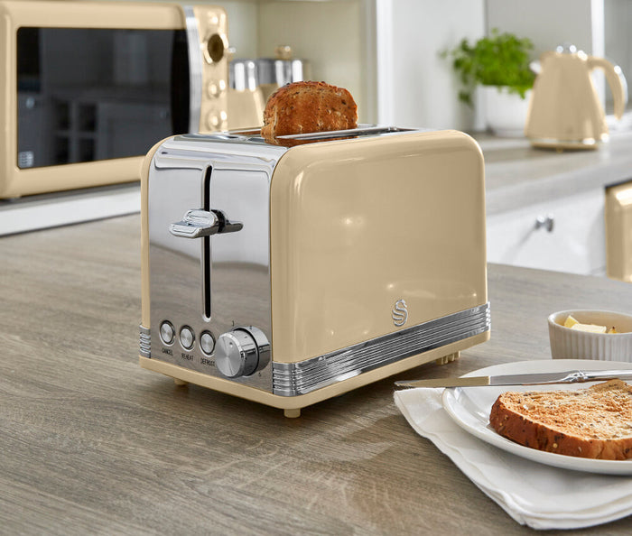 Swan 2 Slice Retro Toaster