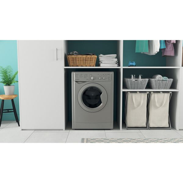 Indesit IWDC 65125 S UK N washer dryer Freestanding Front-load Silver F