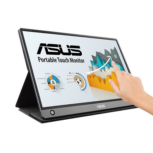 ASUS MB16AMT computer monitor 39.6 cm (15.6) 1920 x 1080 pixels Full HD LED Touchscreen Multi-user Black, Grey