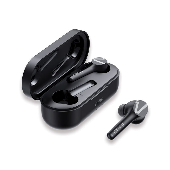 Veho STIX II True Wireless Earphones – Carbon Black Veho