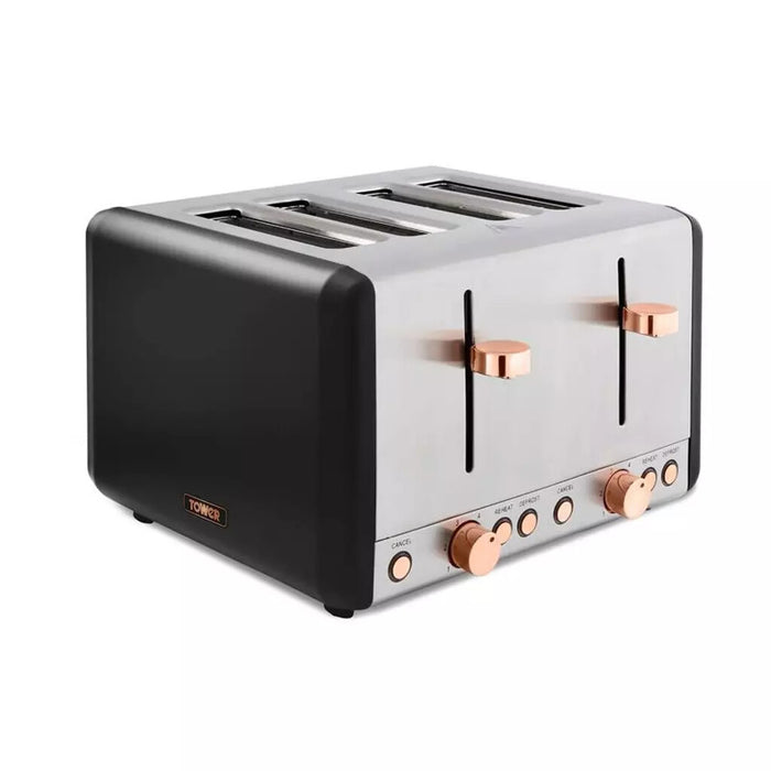 Tower T20051RG toaster 6 4 slice(s) 1800 W Black Tower