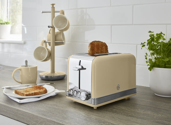 Swan 2 Slice Retro Toaster