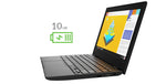 Lenovo 100e Chromebook 29.5 cm (11.6) HD AMD A4 A4-9120C 4 GB DDR4-SDRAM 32 GB eMMC Wi-Fi 5 (802.11ac) ChromeOS Black