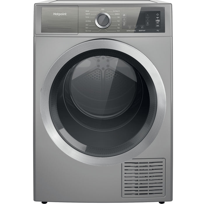 Hotpoint H8 D94SB UK tumble dryer Freestanding Front-load 9 kg A+++ Silver