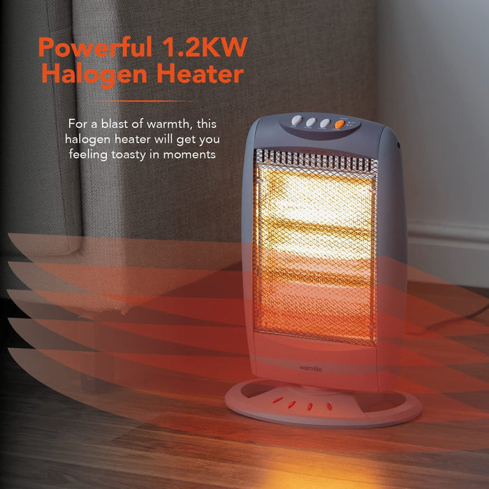 Warmlite WL42005 3 Bar 1200W Halogen Heater Warmlite