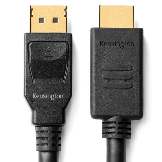 Kensington DisplayPort 1.2 (M) to HDMI (M) passive unidirectional cable, 1.8m (6ft)