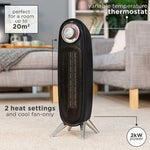 Russell Hobbs RHRETFH1002B electric space heater Indoor Black 2000 W Fan electric space heater Russell Hobbs