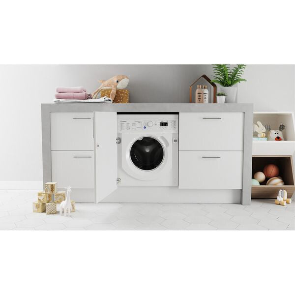 Indesit BI WDIL 861284 UK washer dryer Built-in Front-load White D