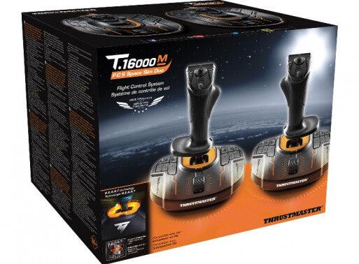 Thrustmaster T.16000M FCS SPACE SIM DUO Black, Orange USB Joystick Analogue / Digital PC