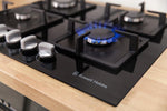 Russell Hobbs RH60GH402B hob Black Built-in Gas 4 zone(s)