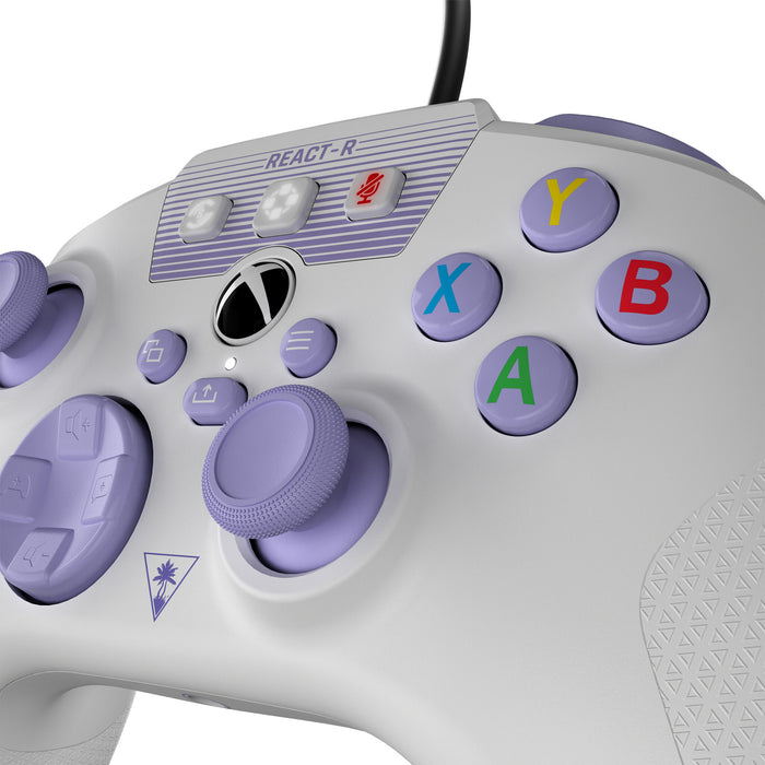 Turtle Beach REACT-R Purple, White USB Gamepad Analogue / Digital PC, Xbox One, Xbox Series S, Xbox Series X