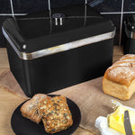 Swan Retro Bread Bin Black Swan