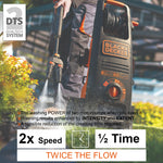 Black & Decker BXPW2500DTS-E pressure washer Compact 850 l/h 2500 W Black, Orange Black + Decker