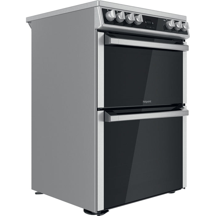 Hotpoint HDT67V9H2CX/UK Freestanding cooker Ceramic Silver