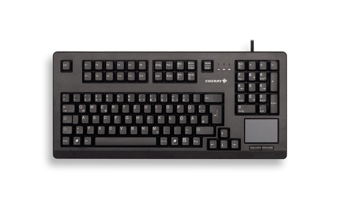 CHERRY TouchBoard G80-11900 Corded Keyboard with Touchpad, Black, USB, (QWERTY - UK) CHERRY