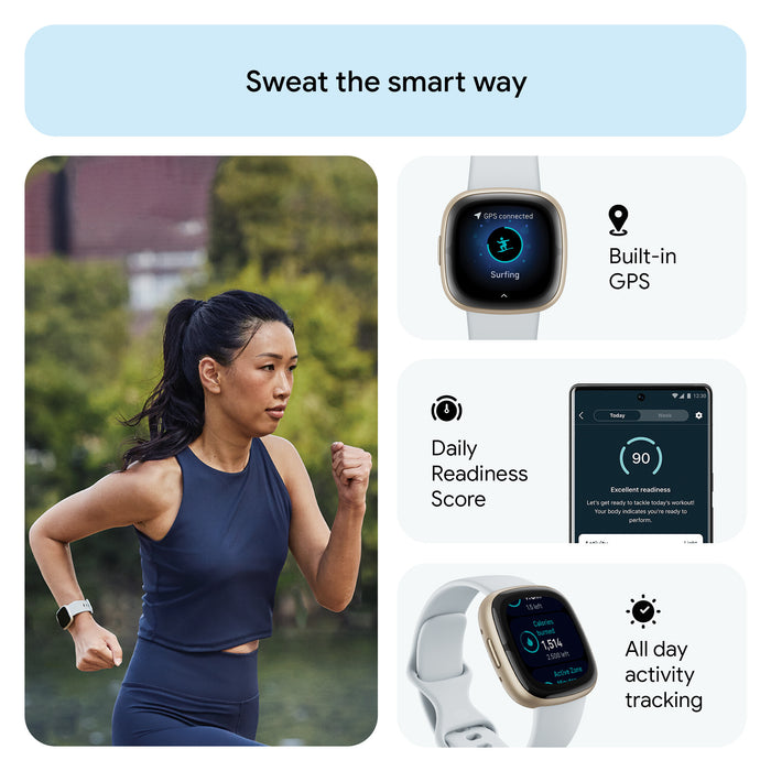 Fitbit Sense 2 Smart Watch - Blue Mist/Soft Gold Fitbit
