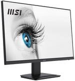 MSI Pro MP273 27 Inch Monitor, Full HD (1920 x 1080), 75Hz, IPS, 5ms, HDMI, DisplayPort, Built-in Speakers, Anti-Glare, Anti-Flicker, Less Blue light, TÜV Certified, VESA, Kensington, Black