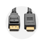 Kensington DisplayPort 1.2 (M) to HDMI (M) passive unidirectional cable, 1.8m (6ft)