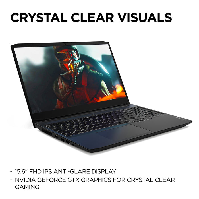 Lenovo IdeaPad Gaming 3 Laptop 39.6 cm (15.6) Full HD Intel® Core™ i5 i5-11320H 8 GB DDR4-SDRAM 512 GB SSD NVIDIA® GeForce® GTX 1650 Wi-Fi 6 (802.11ax) Windows 11 Home Black