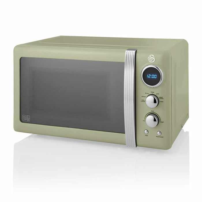 Swan SM22030LGN microwave Countertop Solo microwave 20 L 800 W Green Swan