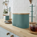 Swan Bread Bin with Wooden Lid Swan