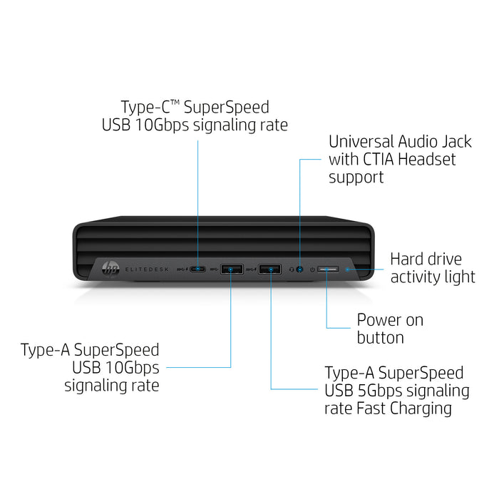 HP EliteDesk 800 G6 i5-10500T mini PC Intel® Core™ i5 8