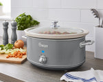 Swan 6.5L Slow Cooker Retro Grey Swan