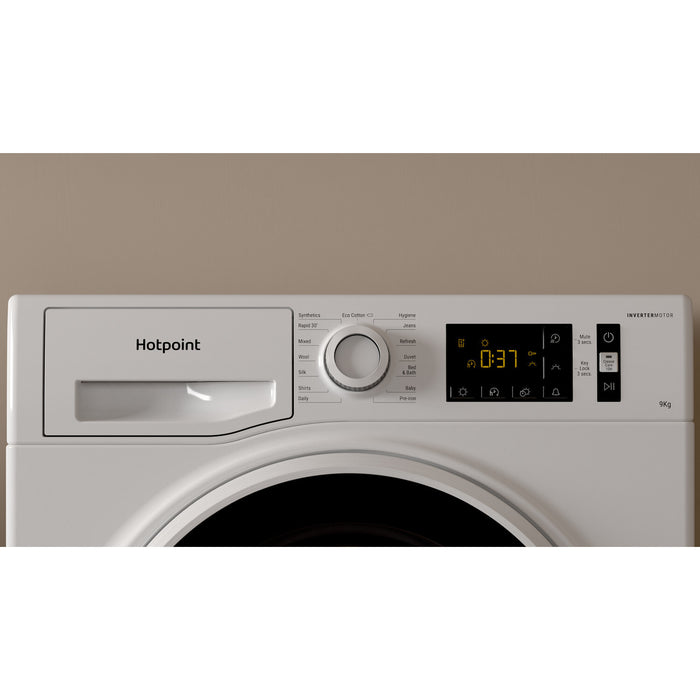 Hotpoint H3 D91WB UK tumble dryer Freestanding Front-load 9 kg B White