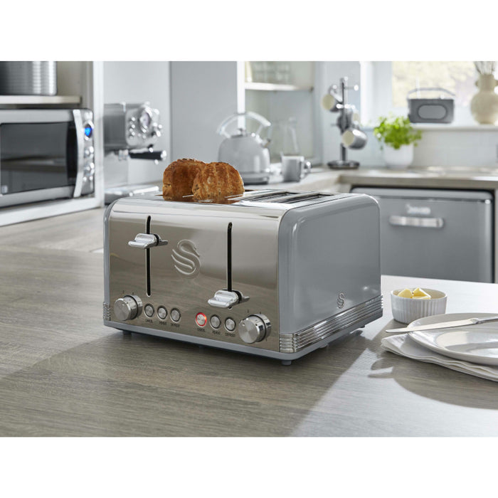 Swan ST19020GRN toaster 6 4 slice(s) 1600 W Grey Swan