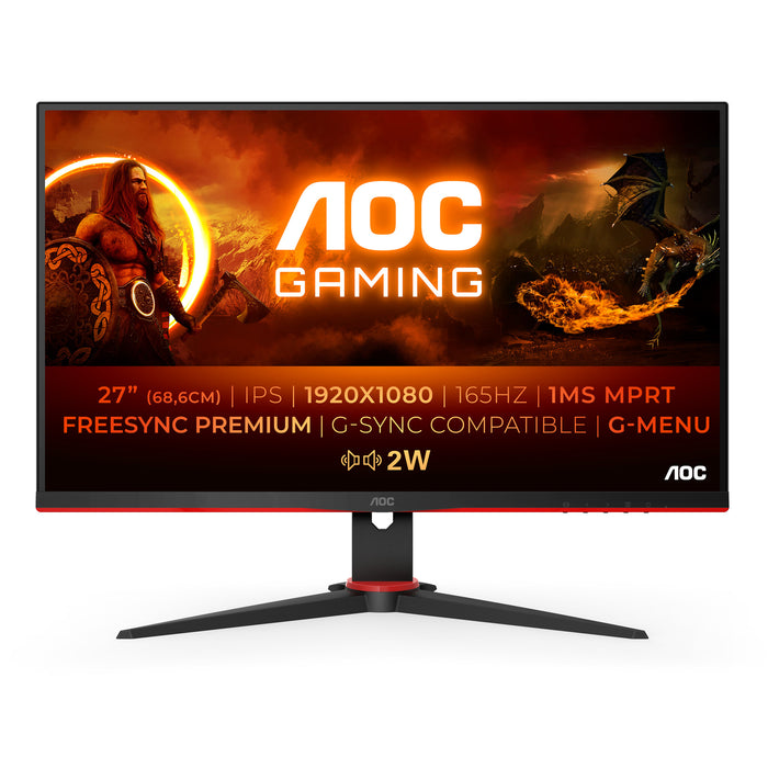 AOC G2 27G2SPAE/BK LED display 68.6 cm (27) 1920 x 1080 pixels Full HD Black, Red