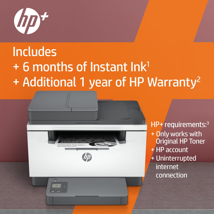 HP LaserJet HP MFP M234sdwe Printer, Black and white, Printer for Home and home office, Print, copy, scan, HP+; Scan to email; Scan to PDF