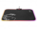 MSI AGILITY GD60 RGB Pro Gaming Mousepad 386mm x 290mm, Pro Gamer Silk Surface, Iconic Dragon design, Anti-slip and shock-absorbing rubber base, RGB edges MSI