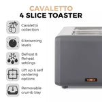 Tower T20051RG toaster 6 4 slice(s) 1800 W Black Tower