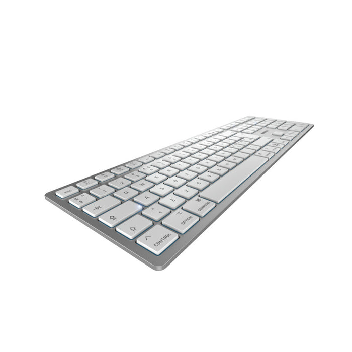 CHERRY KW 9100 SLIM FOR MAC keyboard Universal USB + Bluetooth QWERTY English Silver